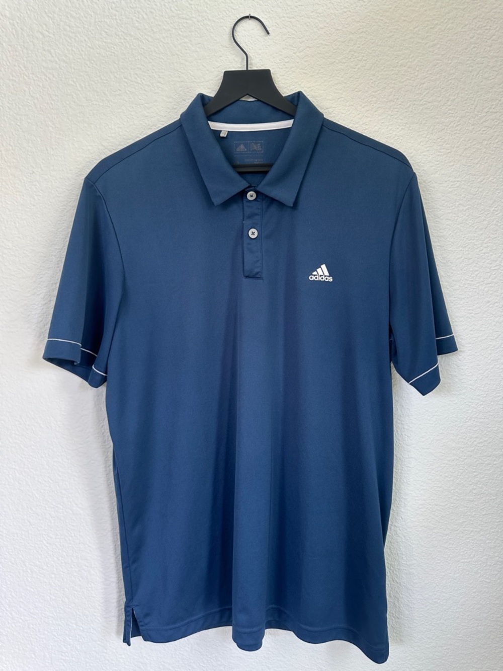 adidas Men's Navy Polo / Golf with White Accents